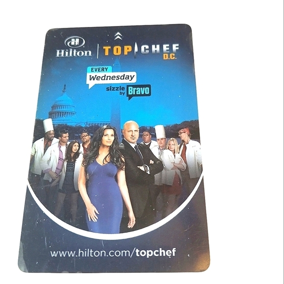 Hilton Top Chef D.C. Key Card Hotel Room Key Bravo Entertainment Partner - Picture 1 of 7